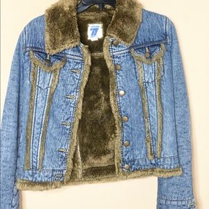 Denim Fur Jean Jacket